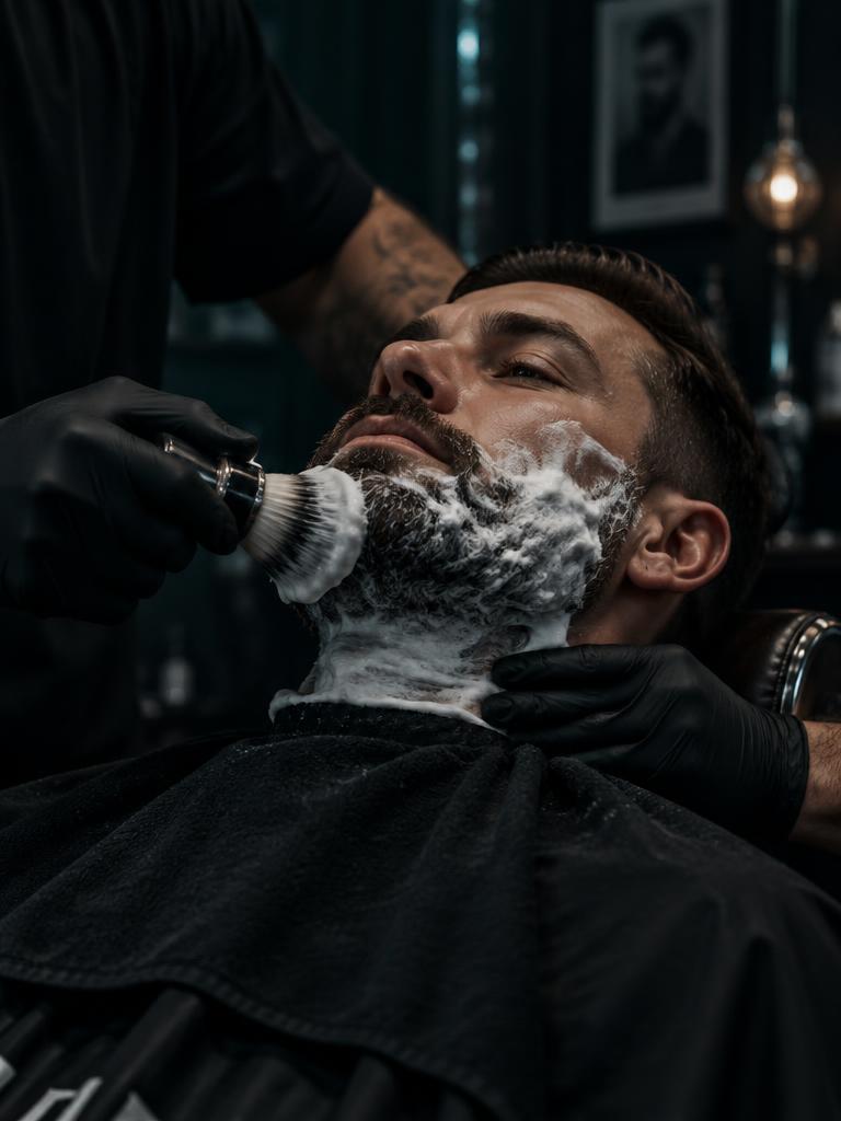 Cliente con corte estilo bowl y fade bajo