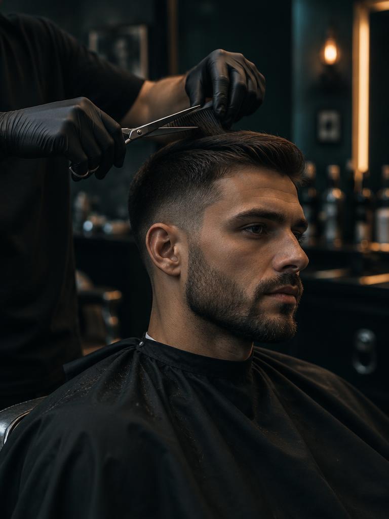 Cliente con corte degradado y acabado prolijo
